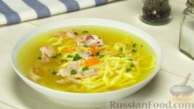 Photo of Домашний куриный суп с лапшой